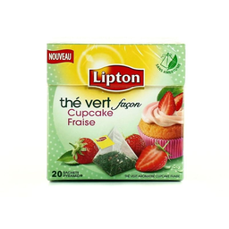 LIPTON Green Tea Cupcake Strawberry 20 sachets