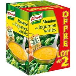 KNORR Bouillon Liquide Légumes Variés 2x1L