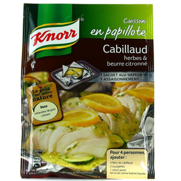 KNORR kit cuisson alu cabillaud 30g