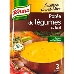 KNORR soupe deshydratee potee légumes lard 70g