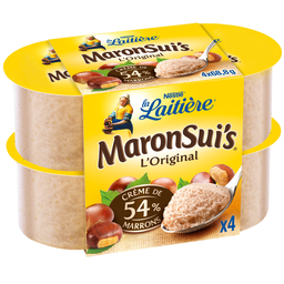 LA LAITIERE Maronsui's Chestnut Cream Mousse 4x68.8g