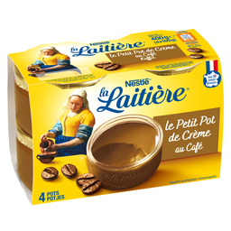 LA LAITIERE Coffee Dessert Cream Le Petit Crème 4x100g