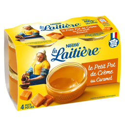 LA LAITIERE Caramel Dessert Cream Le Petit Crème 4 x 100 g
