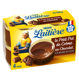 LA LAITIERE Chocolate dessert cream Le Petit Crème 4x100g