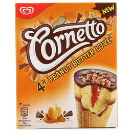 CORNETTO 4 cones peanut 240g