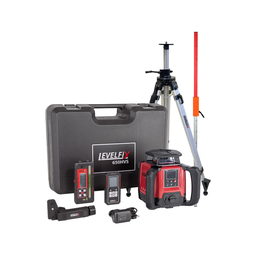 ELEPHANT Laser Rotatif Levelfix 650hvs Multifonction Rouge Set 2 Avec Trépied 2,7 M + Mire De Mesure
