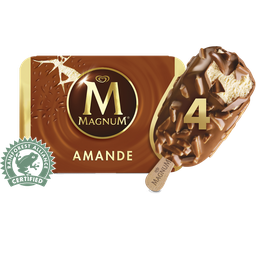 MAGNUM Gelado de baunilha chocolate e amêndoas 328 g