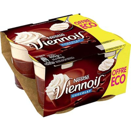 VIENNOIS Sobremesa láctea de chocolate 4 x 100 g