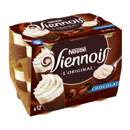 VIENNOIS Liégeois de Chocolate 12 copos de 100 g