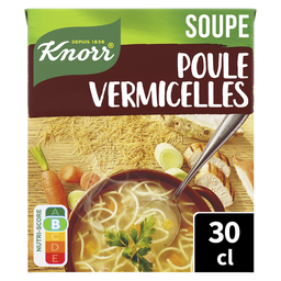Knorr Soupe Poule Et Vermicelles Aux Petits Légumes Et Morceaux De Volaille 1 Personne 30Cl