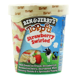 BEN & JERRY'S Helado Topped Strawberry 406 g