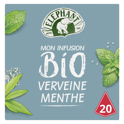 ELEPHANT Infusion bio verveine menthe 26 g