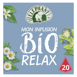ELEPHANT Infusion bio relax camomille tilleul nuit tranquille 26 g