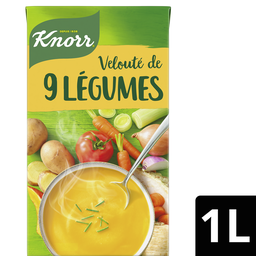 Knorr Soupe Veloutée 9 Légumes 4 Personnes 1L