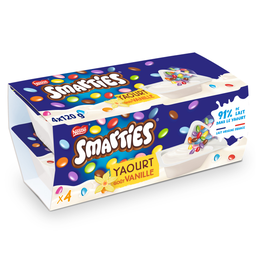 SMARTIES Yaourt vanille avec bonbons au chocolat les 120 g