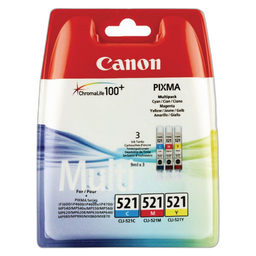 CANON Cartouche imprimante CLI-521 C/M/Y PACK