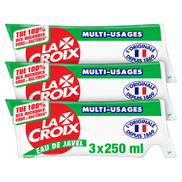 LA CROIX Eau de javel traditionelle tripack 3x250 ml