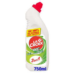 LA CROIX Gel WC Javel Désinfectant 3 en 1 750 ml