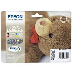EPSON Cartouches Ourson T0615 noire + couleurs