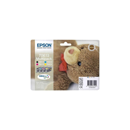 EPSON Cartouche d'encre d'origine noir + 3 couleurs T0615