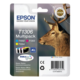 EPSON Stag Multipack Cerf (T1306) Encre DURABrite Ultra C, M, J