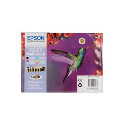 EPSON T0807 Colibri Cartuchos de tinta Multipack Cor 1 cartucho