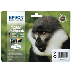 EPSON Multipack 4 tinteiros DURABrite Ultra T0895 Babuíno
