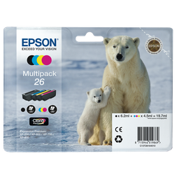 EPSON Pack 4 tinteiros T2616 Urso Polar 19,7 ml