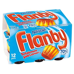 FLANBY Pudim de Baunilha com Caramelo 12 x 100 g