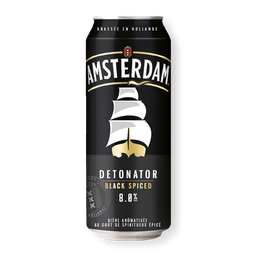 AMSTERDAM Bière Detonator black spiced 8% boîte 50cl
