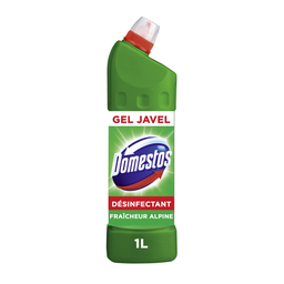 DOMESTOS Gel antibactérien WC nettoyant javel 100% désinfectant fraîcheur alpine 1