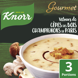 Knorr Soupe Déshydratée Velours De Cèpes Et Champignons De Paris 3 Personnes 91G
