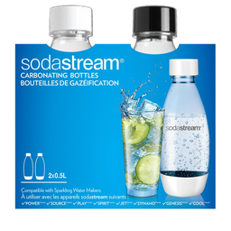 SODASTREAM 2 blanche et noire PET fuse 0,5