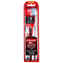 COLGATE Escova de dentes White suave + caneta branqueadora
