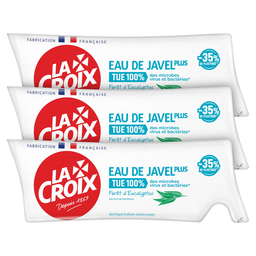 LA CROIX Eau de Javel Désinfectant Forêt d'Eucalyptus 3x250 ml