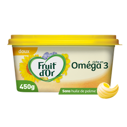 FRUIT D'OR Margarine à tartiner & à cuire sans huile de palme 50% MG 450 g