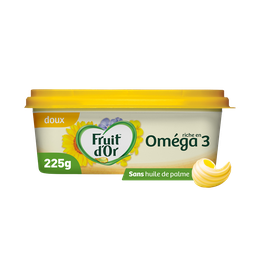 FRUIT D'OR Matière grasse allégée doux à tartiner & à cuire 50% MG 225 g