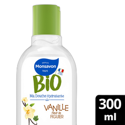 MONSAVON Gel douche bio hydratant vanille & fleur de figuier 300ml