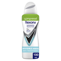 REXONA Desodorante Comprimido Antitranspirante 72h Aqua Invisible 100 ml