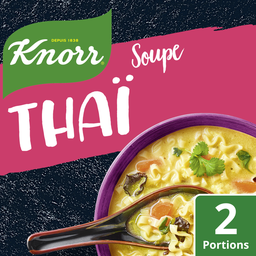 Knorr Soupe Thaï Déshydratées Nouilles Champignons Pousses Soja 2 Personnes 69G