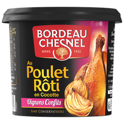 BORDEAU CHESNEL Rillettes de poulet rôti en cocotte aux oignons confits 200g