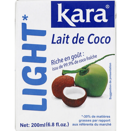 KARA Lait de coco light30% de matière grasse 200 ml