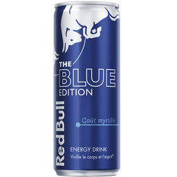 RED BULL Boisson énergisante, Goût Myrtille Blue Edition 250 ml