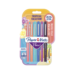 PAPERMATE Feutre d'écriture Flair pointe moyenne x6 PAPER MATE