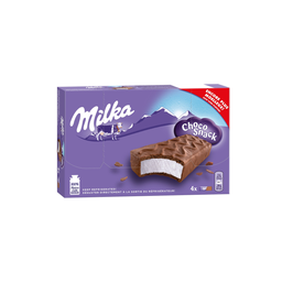 MILKA Choco Snack Postre Lácteo de Chocolate 4 x 32 g