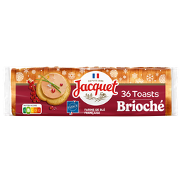 JACQUET Tostas redondas brioche especial foie gras 36 fatias 250 g