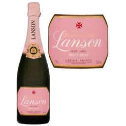 LANSON champagne brut rosé la bouteille de 75cl