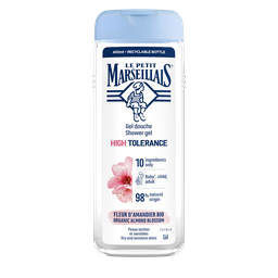Le Petit Marseillais Gel Douche Adoucissant Haute Tolérance Fleur D'Amandier Bio Peaux Sèches Et Sensibles 400Ml