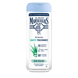 Le Petit Marseillais Gel Douche Hydratant Haute Tolérance Aloe Vera Bio Tous Types De Peaux 400Ml