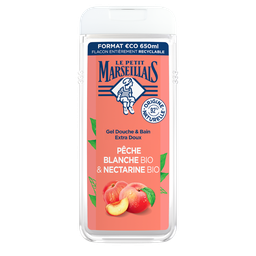 Le Petit Marseillais Gel Douche Extra Doux Pêche Blanche Nectarine Bio 650Ml